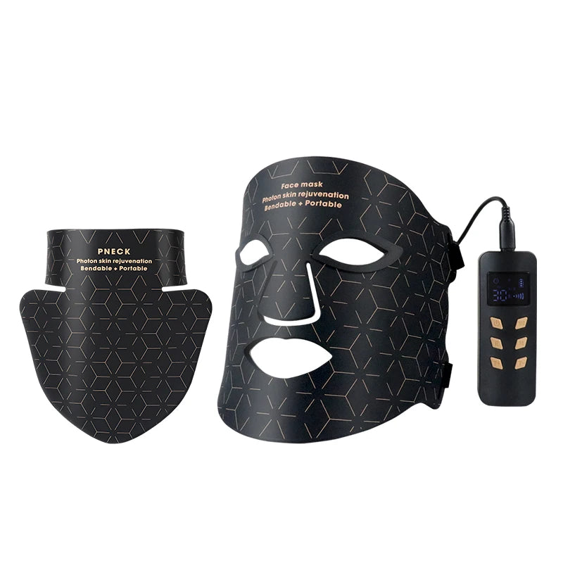 Soft Portable Led Facial Face Mask 4 Colors 460 590 630 850nm Red Light Photon Therapy Skin Care Face Mask